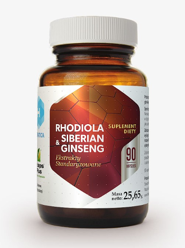 Hepatica Rhodiola & żeń syberian ginseng (90 kap)