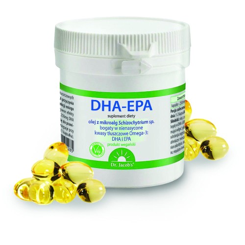 Dr Jacobs DHA-EPA olej z alg (60 kap)