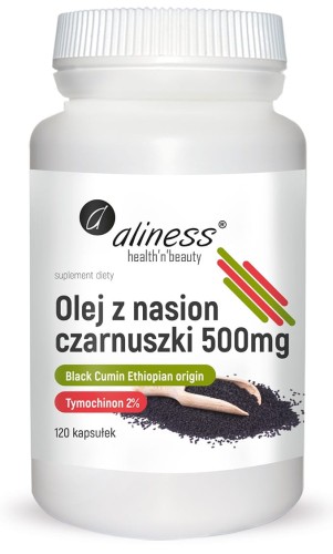 Aliness Olej z nasion czarnuszki 2% 500 mg  (120 kap)
