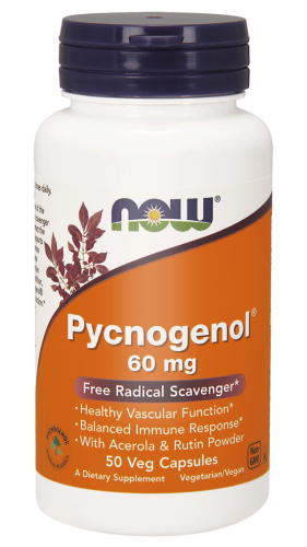 NOW Foods Pycnogenol  wyciąg z kory sosny  60 mg (50 kap)