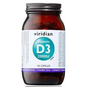 Viridian Witamina D3 2000IU (150 kap)