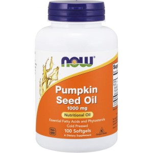 NOW Foods Pumpkin seed oil 1000 mg (100 kap żel)