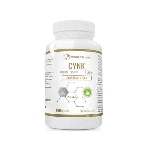 Progress Labs Cynk Glukonian Cynku 15mg  (180 kap)