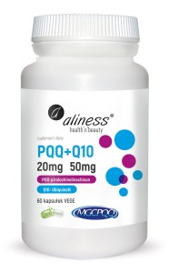 Aliness PQQ  Mgcpqq® 20 mg + Q10 50 mg  (60 kap)
