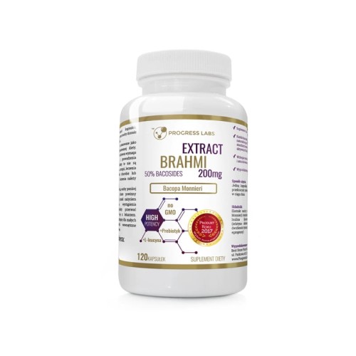 Progress Labs Brahmi Bacopa Monnieri 200mg Ekstrakt (120 kap)