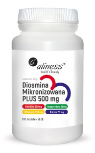 Aliness Diosmina mikronizowana PLUS 500 mg (100 tab)