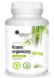 Aliness Krzem organiczny z pędów bambusa 150 mg (100 kap)