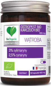 Aliness Ostropest BIO 3% + Karczoch BIO 2,5%, 400mg ( 50 kap)