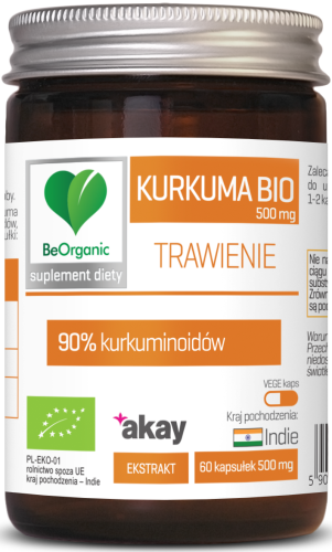 Aliness Kurkuma BIO 90%, 500mg (50 kap)