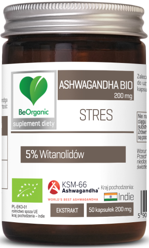 Aliness Ashwagandha KSM-66® 5% BIO, 200mg (50 kap)