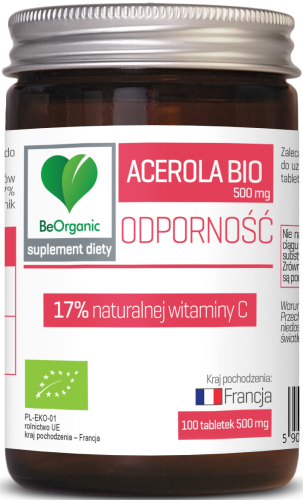 Aliness Acerola BIO 17% witaminy C, 500mg (100 tab)