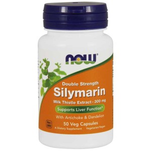 NOW Foods Milk Thistle Extract (Silymarin) Ostropest 300 mg ( 50 kap)