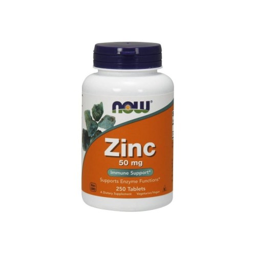 NOW Foods Zinc - cynk glukonian 50 mg (250 tab)