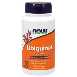 NOW Foods Ubiquinol ( ubichinol )100 mg (60 kap)