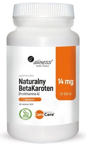 Aliness Naturalny Beta Karoten 14mg (100 tab)
