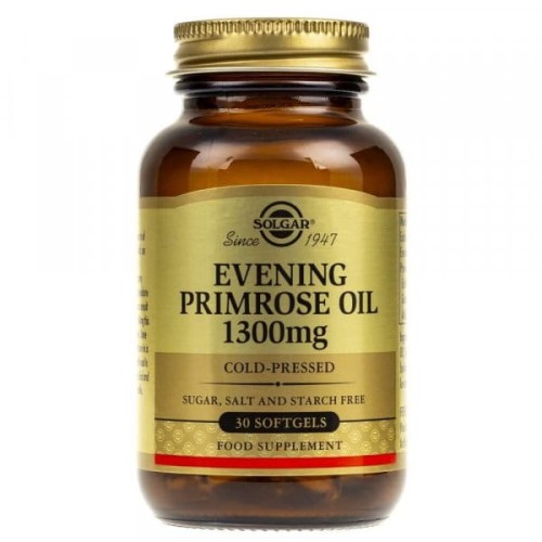 Solgar Evening Primrose Oil (Olej z wiesiołka) 1300 mg  (30 kap)