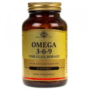 Solgar Omega 3-6-9 z ryb, siemienia lnianego i ogórecznika ( 60 kap)