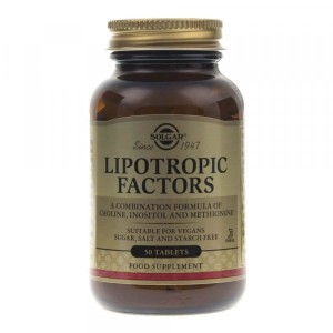Solgar Lipotropic Factors  Czynniki lipotropowe (50 tab)
