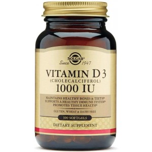 Solgar Witamina D3 1000 IU (25 µg)  (100 kap)