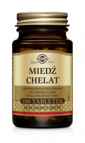 Solgar Miedź Chelat ( 100 tab)
