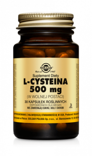 Solgar  L-cysteina 500 mg (30 kap)
