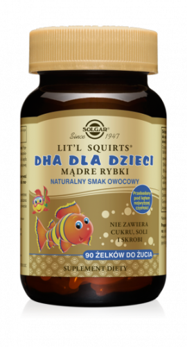 Solgar DHA dla dzieci Mądre Rybki (90 żelek)