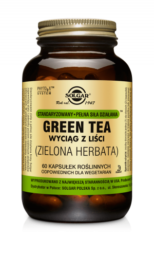 Solgar  Green tea Zielona herbata (60 kap)