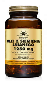 Solgar Olej z siemienia lnianego 1250 mg (90 kap)