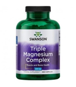 Swanson Triple Magnesium Complex (magnez) 400mg - (300 kap)