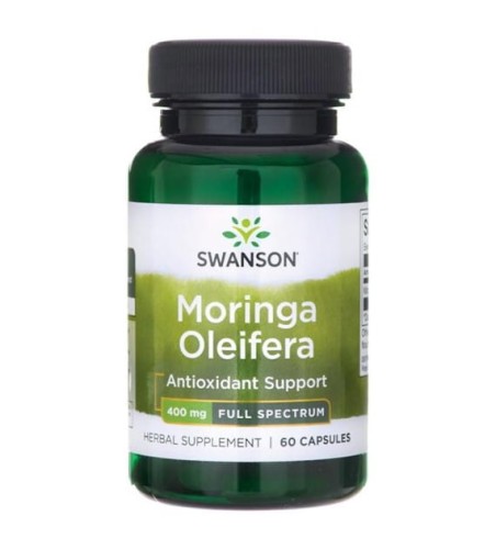 Swanson Full Spectrum Moringa olejodajna 400mg(60 kap)