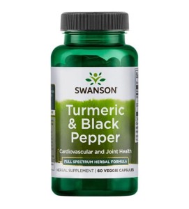 Swanson Turmeric & Czarny Pieprz - (60 kap)