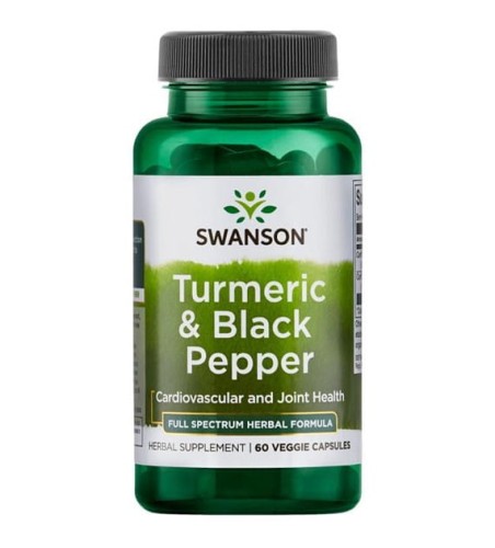 Swanson Turmeric & Czarny Pieprz - (60 kap)