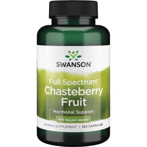 Swanson Chasteberry Fruit (Vitex , Niepokalanek pospolity) 400mg - (120 kap)