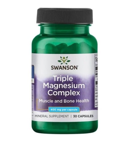 Swanson Triple Magnesium Complex 400mg - (30 kap)