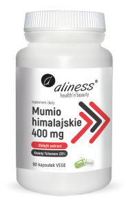 Aliness Mumio himalajskie (Shilajit extract) 400mg (90kap)