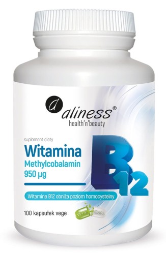 Aliness  Witamina B12 Methylcobalamin 950 mg (100 kap)