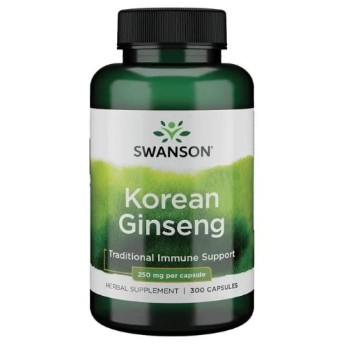 Swanson Ginseng - Żeń-Szeń 250mg (300 kap)