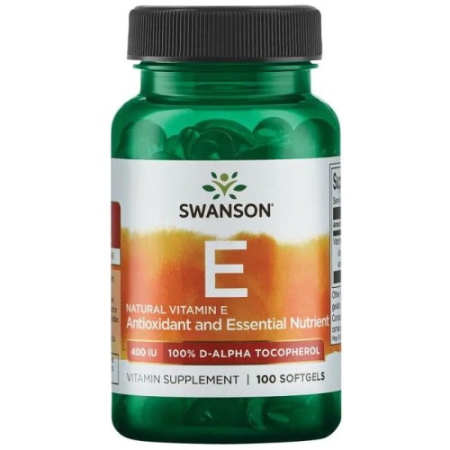 Swanson Witamina E Naturalna 400IU - (100 kap)