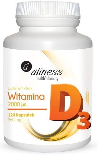 Aliness Witamina D3 2000 j.m. (120 kap)