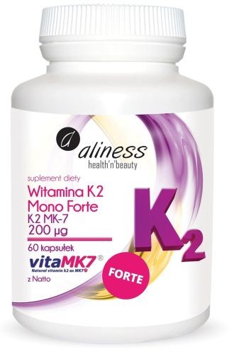 Aliness Witamina K2 MonoFORTE MK-7 200mg z Natto (60 kap)