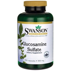 Swanson Glukozamina (Glucosamine Sulfate) 500mg - (250 kap)(data do 28.02.2026)