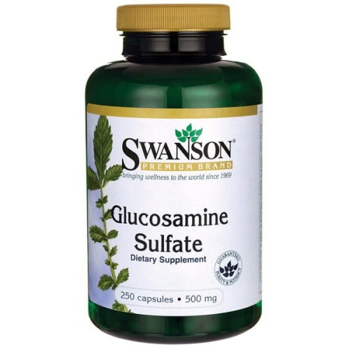 Swanson Glukozamina (Glucosamine Sulfate) 500mg - (250 kap)(data do 28.02.2026)