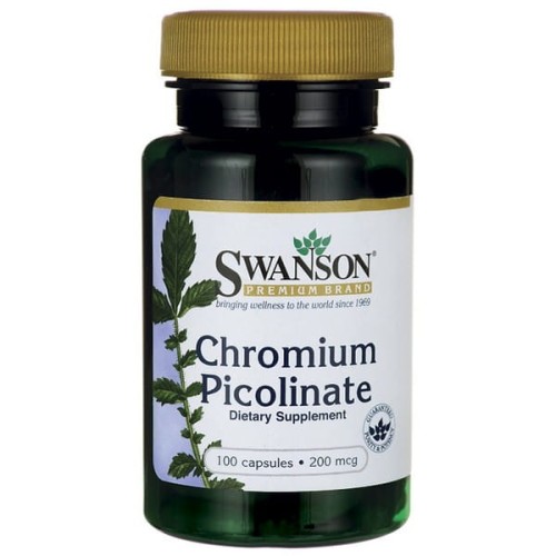 Swanson Pikolinian Chromu 200mcg - (100 kap)