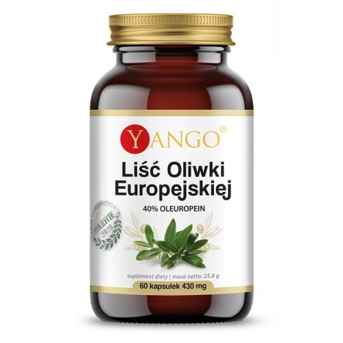 YANGO Liść Oliwki Europejskiej - 40% Oleuropein ( 60 kap)