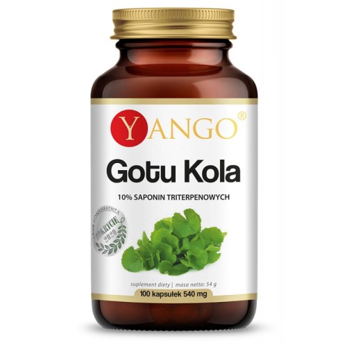 YANGO Gotu kola - ekstrakt 10% saponin triterpenowych  ( 100 kap)