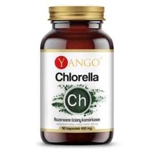 YANGO Chlorella - z rozerwanymi ścianami komórkowymi (90 kap)