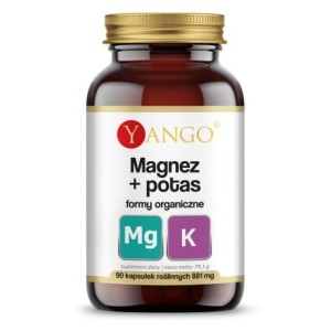 Yango Magnez + potas  formy organiczne  (90 kap)
