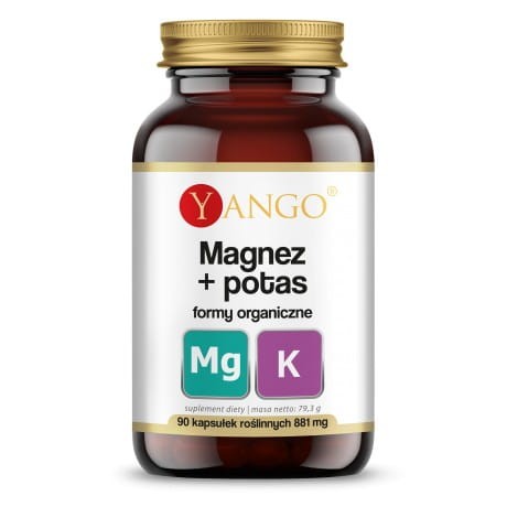 Yango Magnez + potas  formy organiczne  (90 kap)