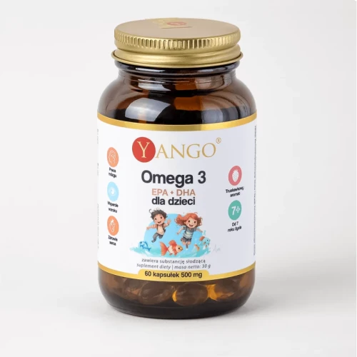 Yango Omega 3 dla dzieci EPA + DHA (60 kap)