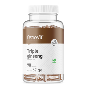OstroVit Triple Ginseng  Żeń-szeń Syberyjski VEGE (90 kap)